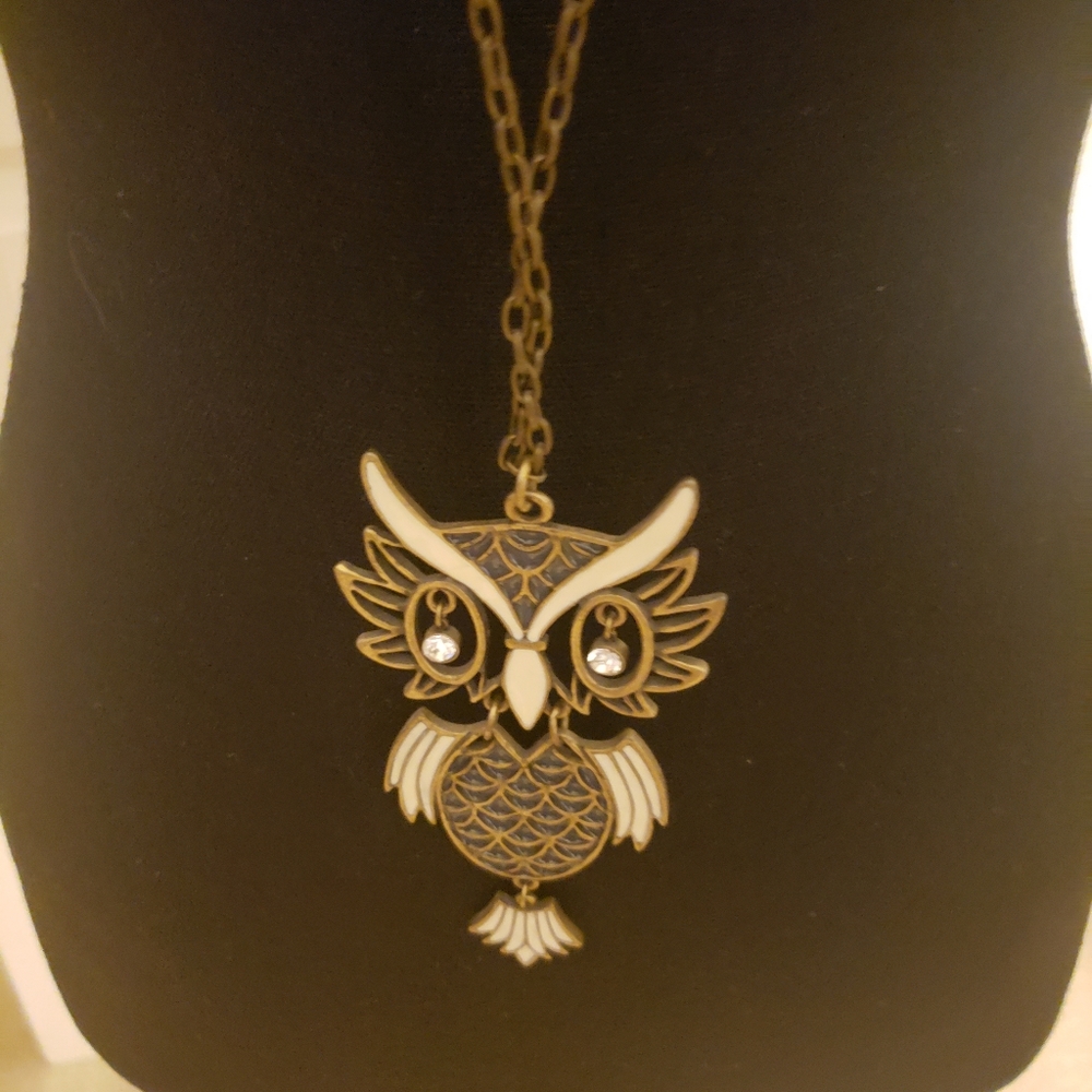 Silver Owl necklace
